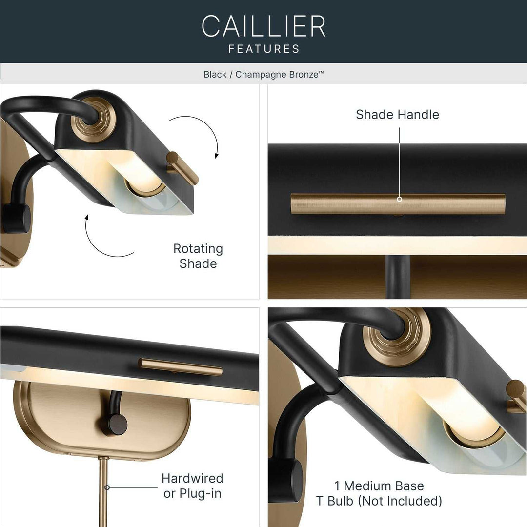 Kichler Canada - 52819BK - LED Picture Light - Caillier - Black
