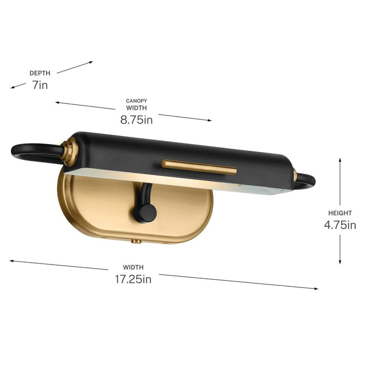 Kichler Canada - 52819BK - LED Picture Light - Caillier - Black