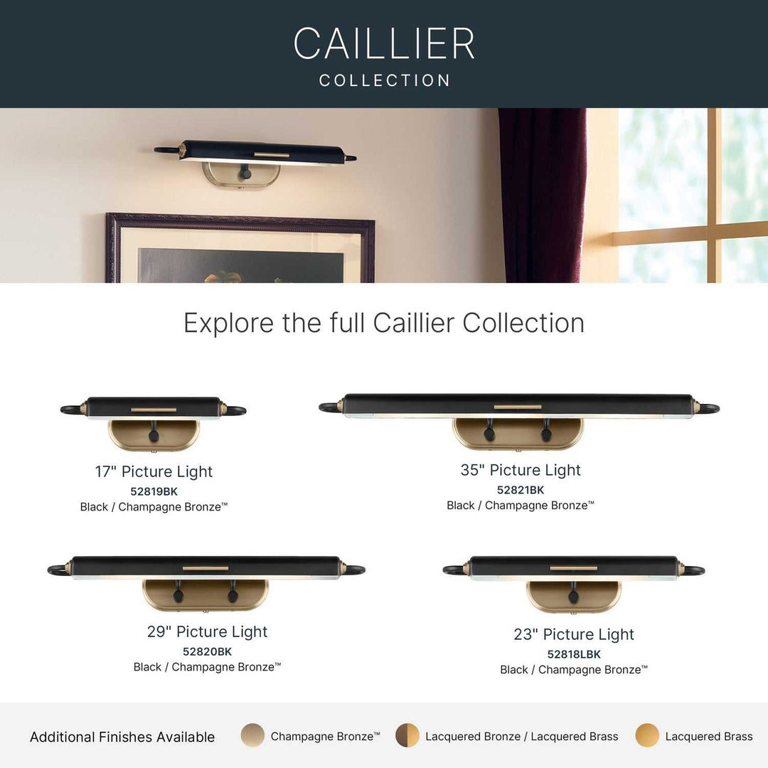 Kichler Canada - 52819BK - LED Picture Light - Caillier - Black