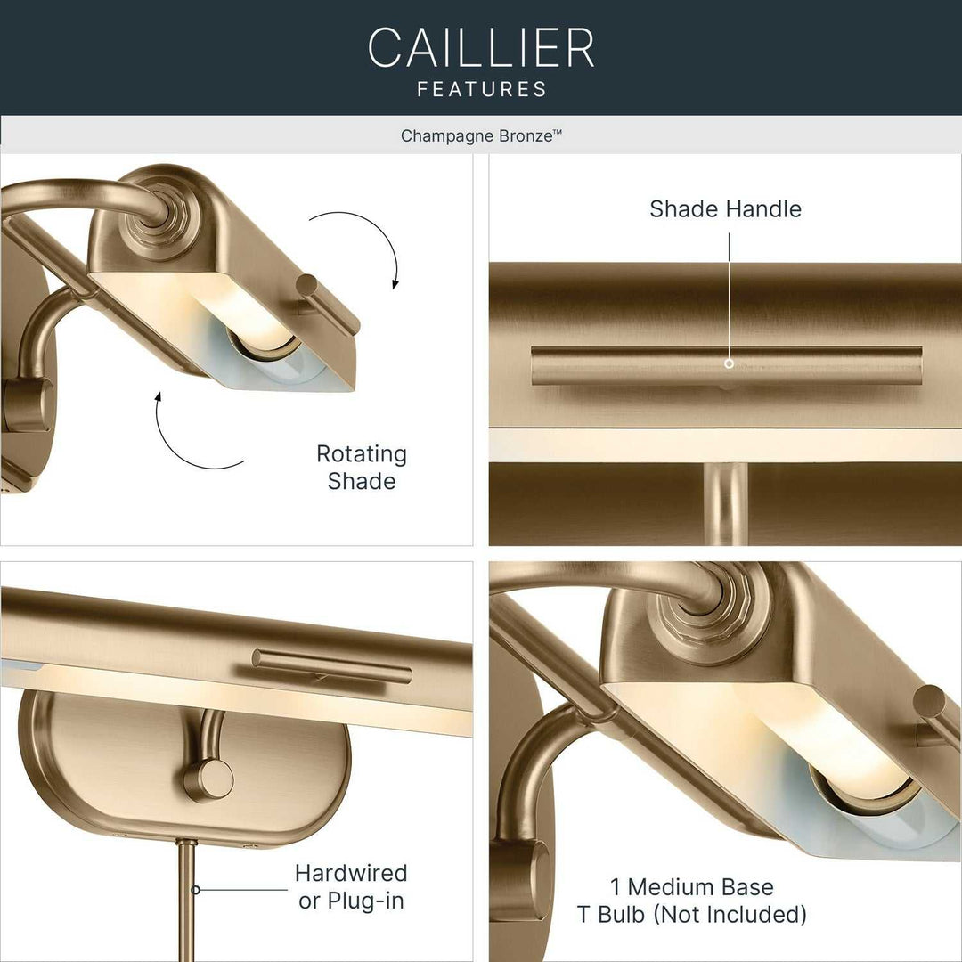 Kichler Canada - 52819CPZ - LED Picture Light - Caillier - Champagne Bronze