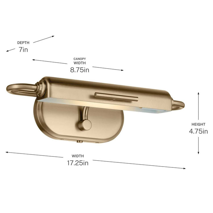 Kichler Canada - 52819CPZ - LED Picture Light - Caillier - Champagne Bronze
