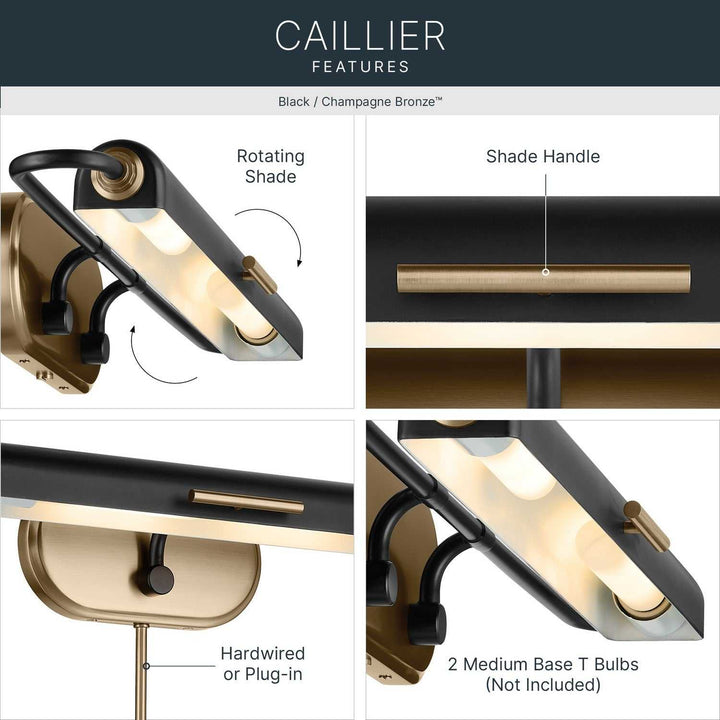 Kichler Canada - 52820BK - LED Picture Light - Caillier - Black