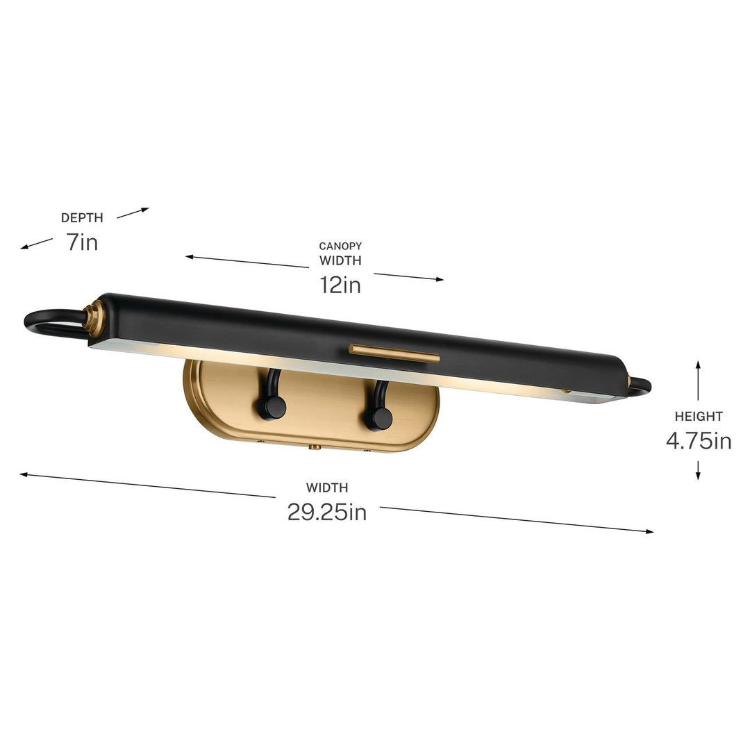 Kichler Canada - 52820BK - LED Picture Light - Caillier - Black