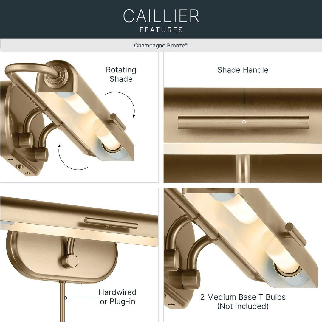 Kichler Canada - 52820CPZ - LED Picture Light - Caillier - Champagne Bronze
