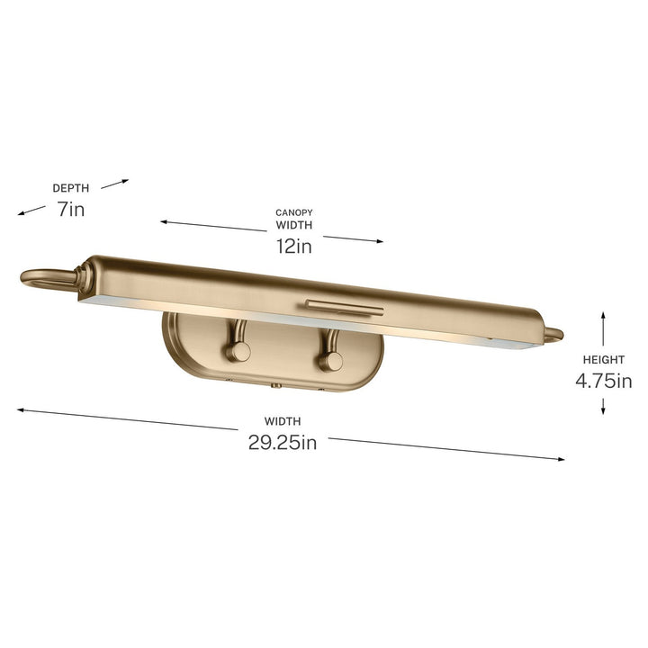 Kichler Canada - 52820CPZ - LED Picture Light - Caillier - Champagne Bronze