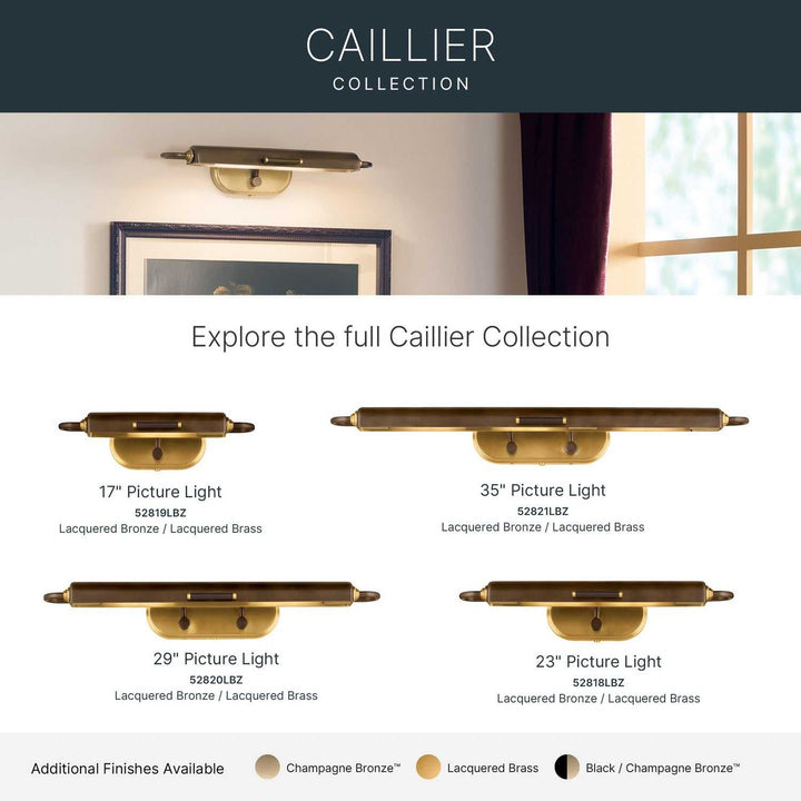 Kichler Canada - 52820LBZ - LED Picture Light - Caillier - Lacquered Bronze