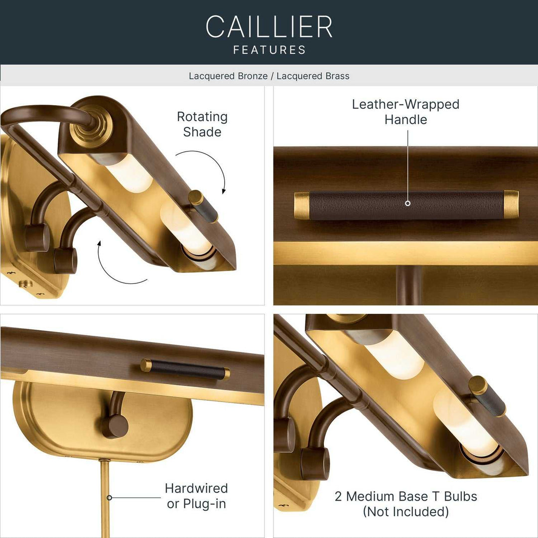 Kichler Canada - 52820LBZ - LED Picture Light - Caillier - Lacquered Bronze
