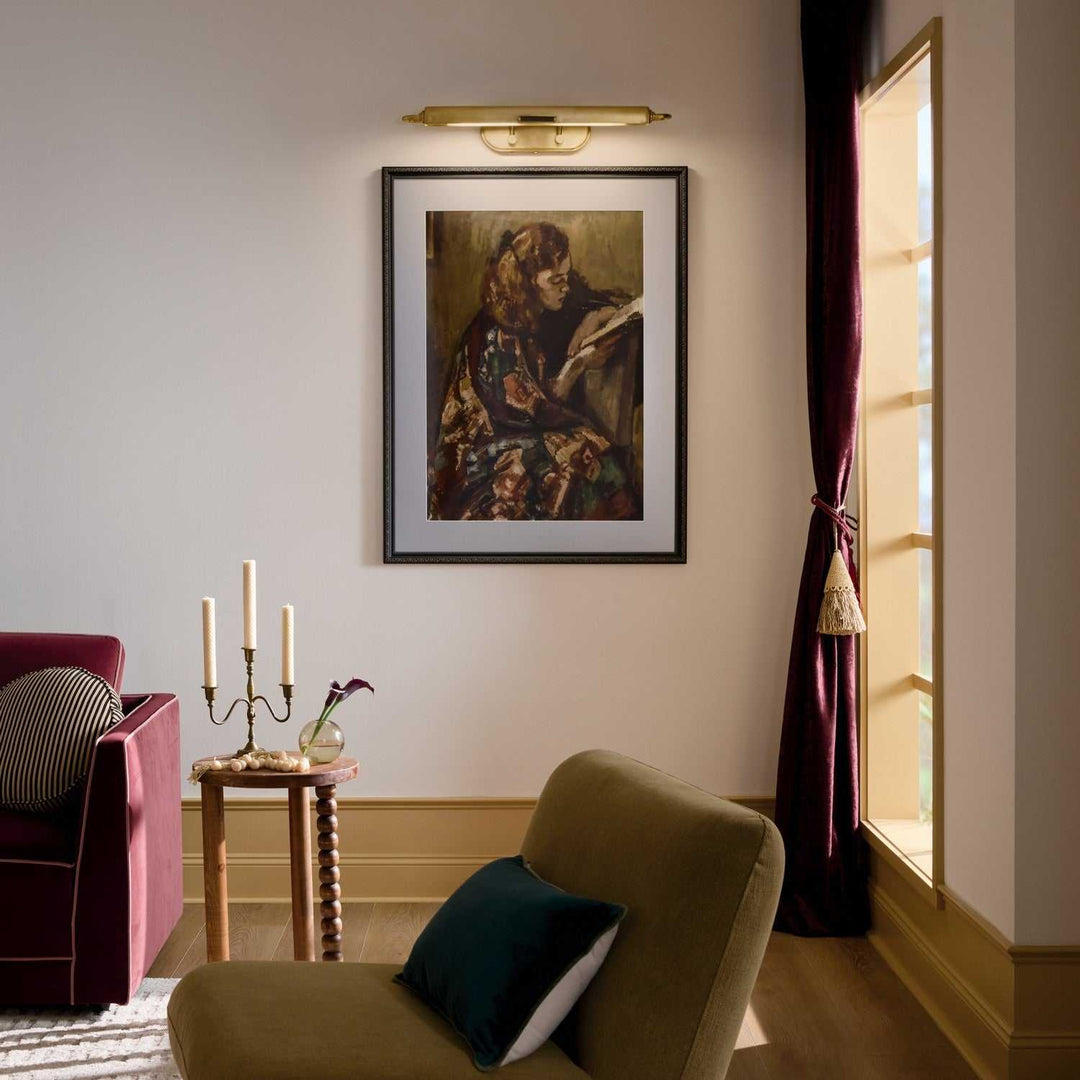 Kichler Canada - 52820LBR - LED Picture Light - Caillier - Lacquered Brass
