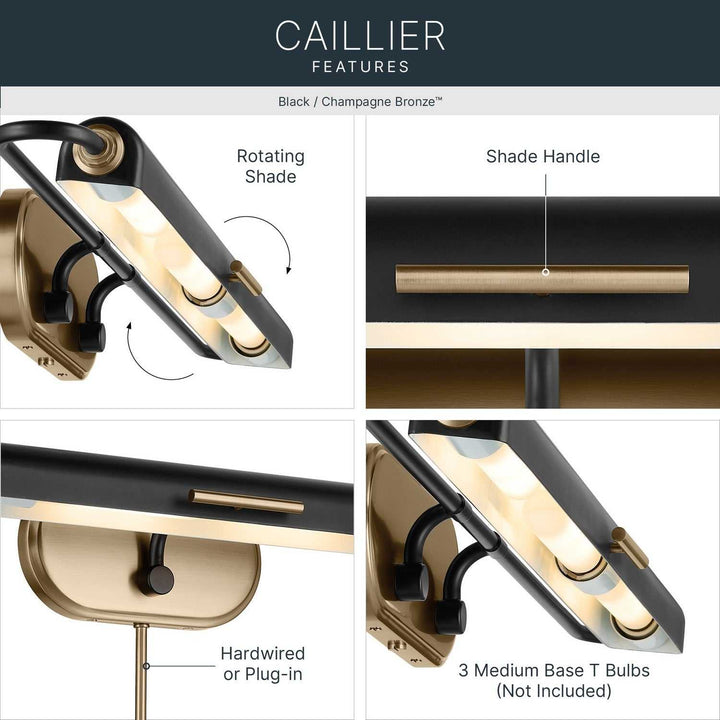Kichler Canada - 52821BK - LED Picture Light - Caillier - Black