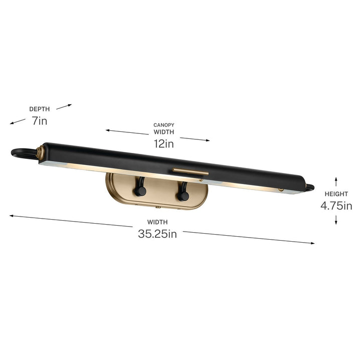 Kichler Canada - 52821BK - LED Picture Light - Caillier - Black
