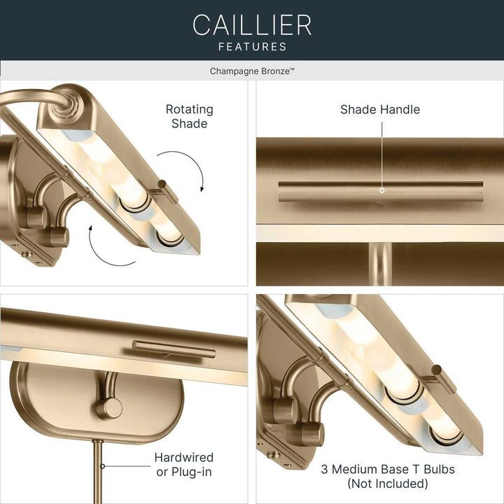 Kichler Canada - 52821CPZ - LED Picture Light - Caillier - Champagne Bronze