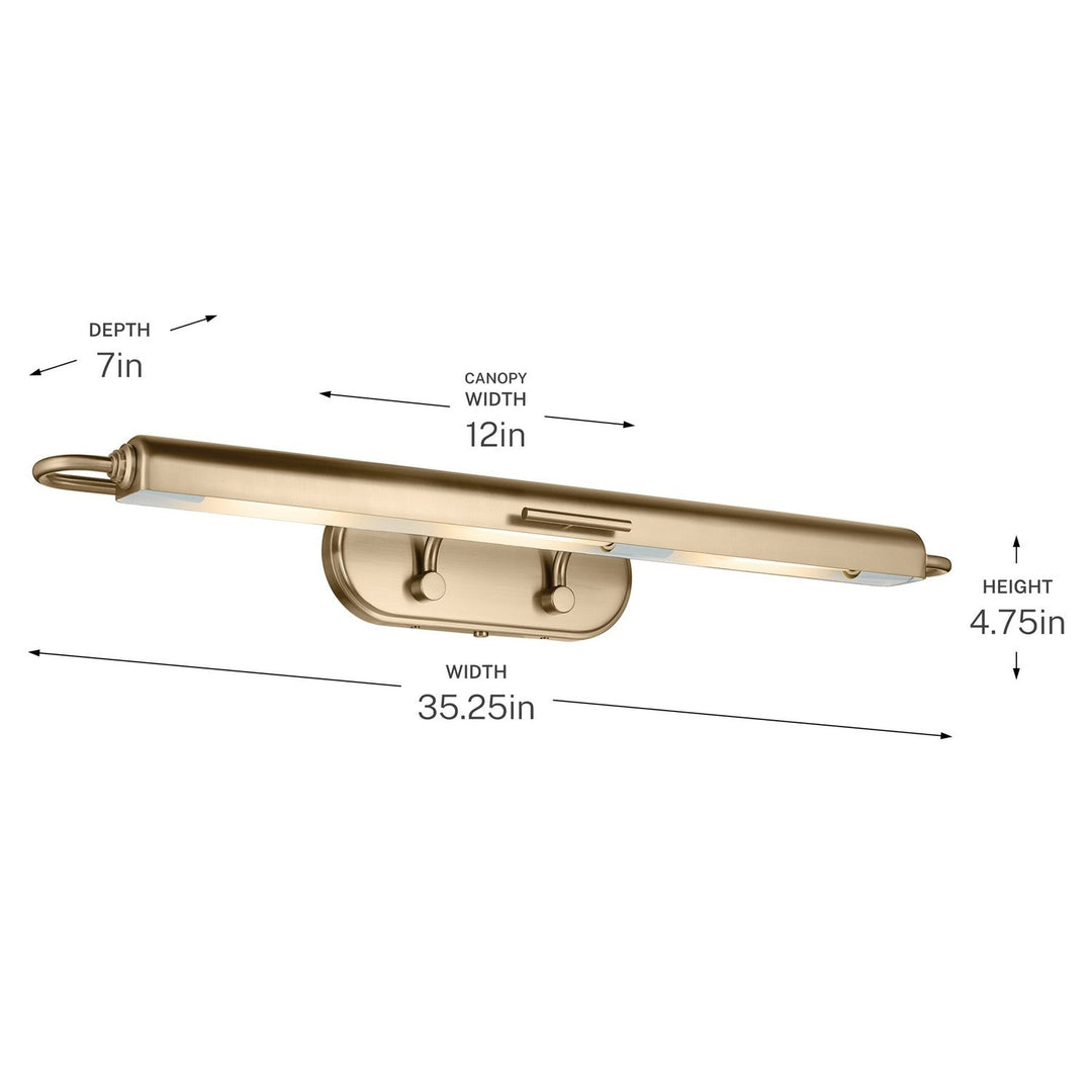 Kichler Canada - 52821CPZ - LED Picture Light - Caillier - Champagne Bronze