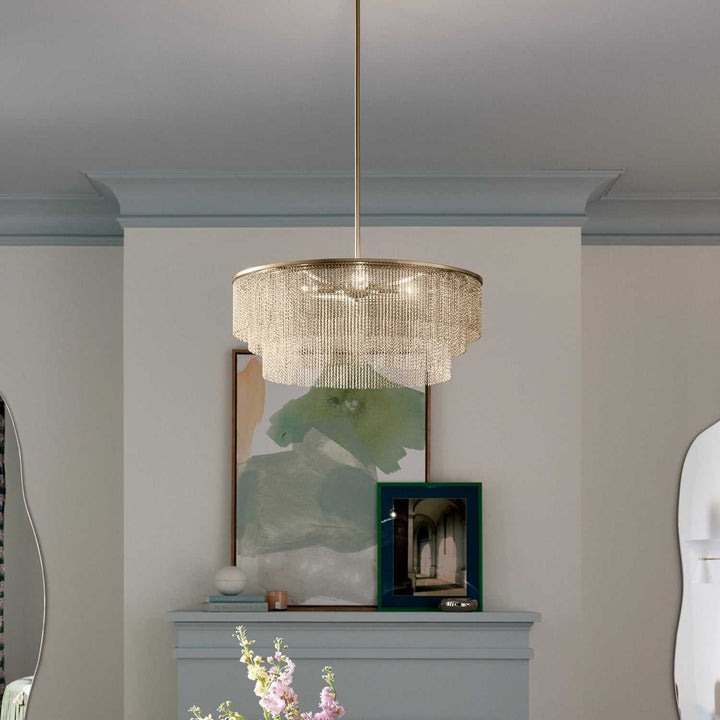 Khaite Four Light Chandelier in Champagne Bronze Kichler Canada