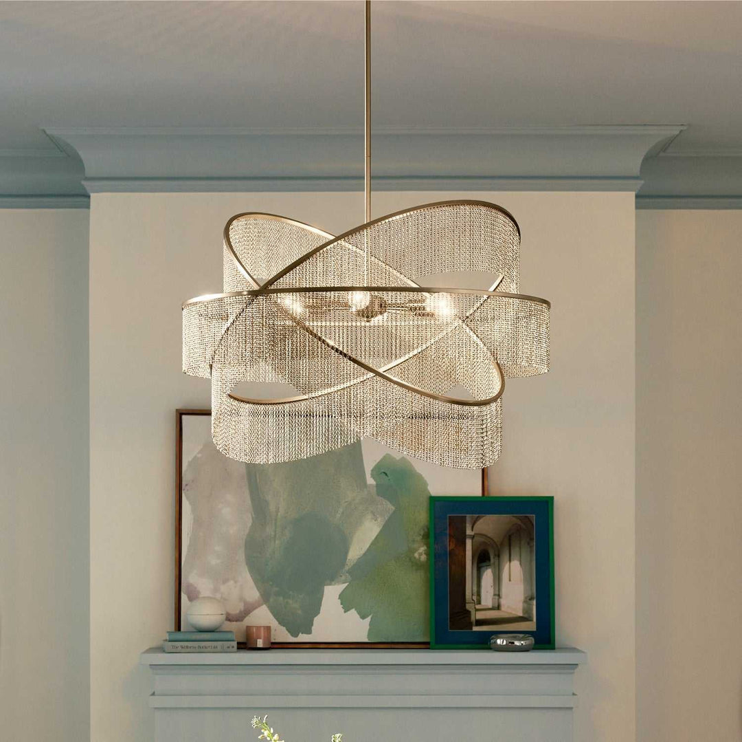 Khaite Six Light Chandelier in Champagne Bronze Kichler Canada