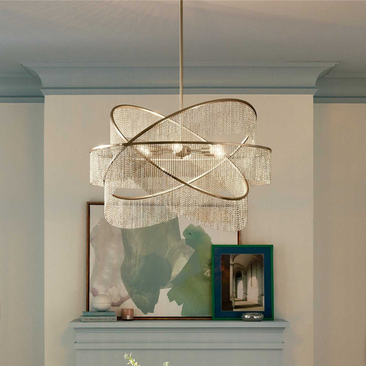Khaite Six Light Chandelier in Champagne Bronze Kichler Canada
