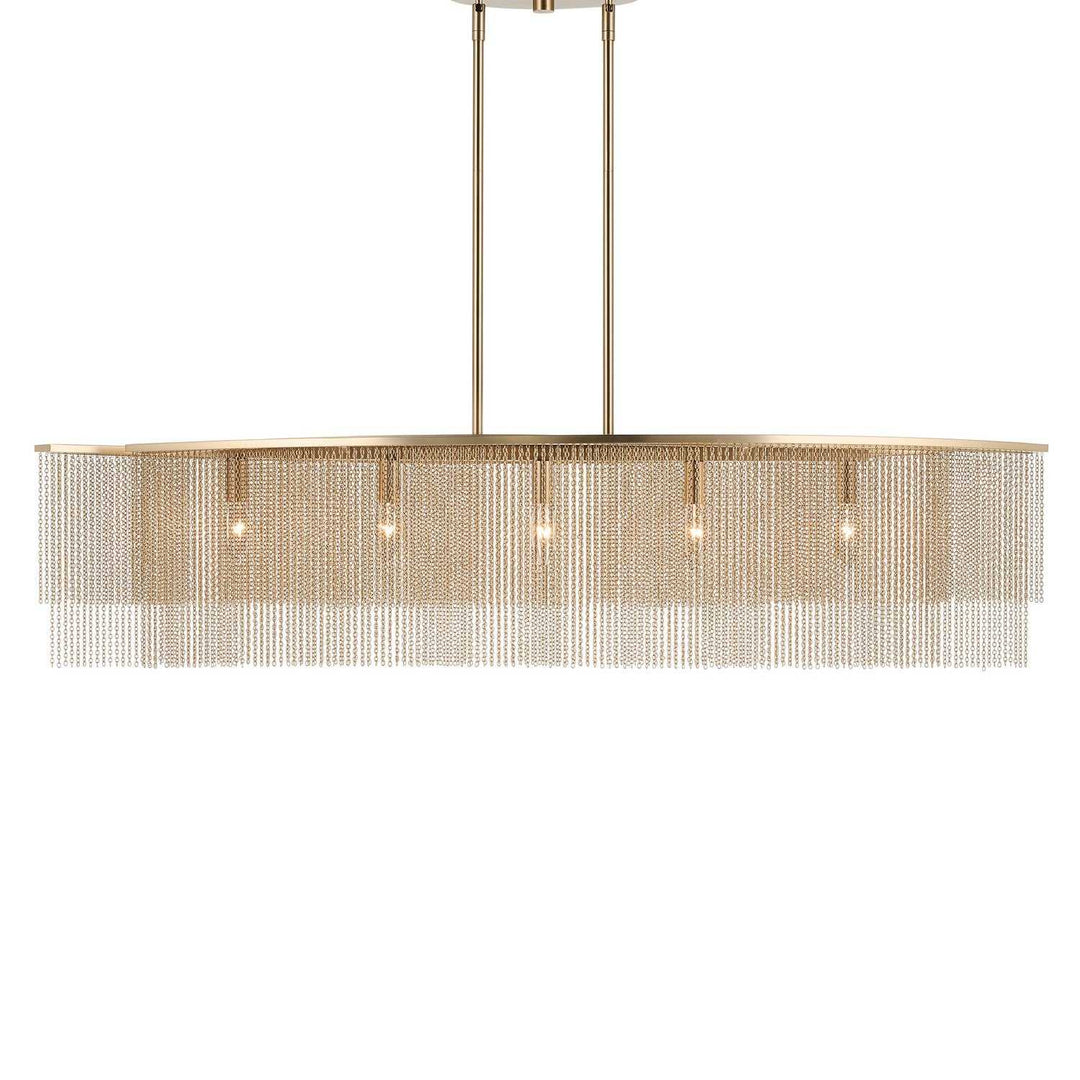 Kichler Canada - 52825CPZ - Five Light Linear Chandelier - Khaite - Champagne Bronze