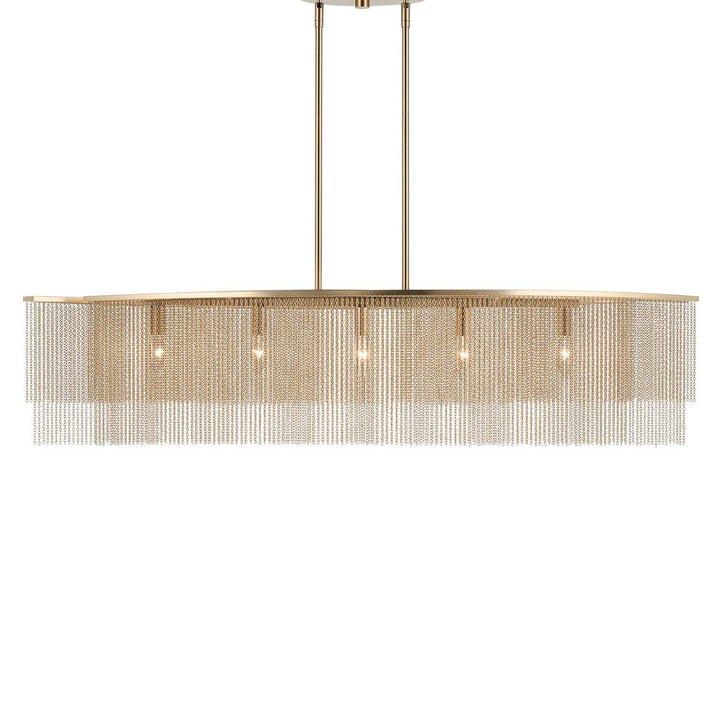 Kichler Canada - 52825CPZ - Five Light Linear Chandelier - Khaite - Champagne Bronze