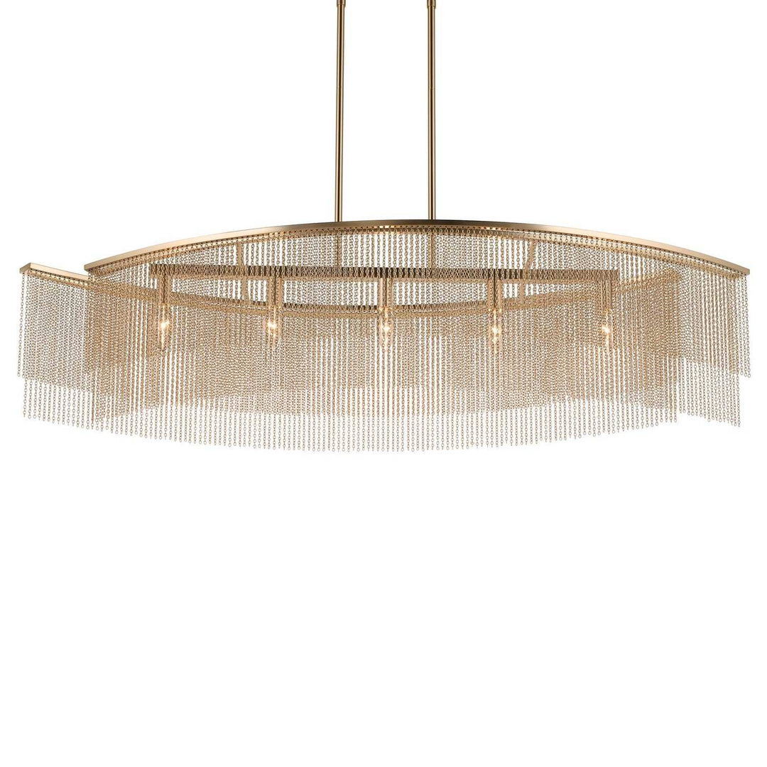 Kichler Canada - 52825CPZ - Five Light Linear Chandelier - Khaite - Champagne Bronze