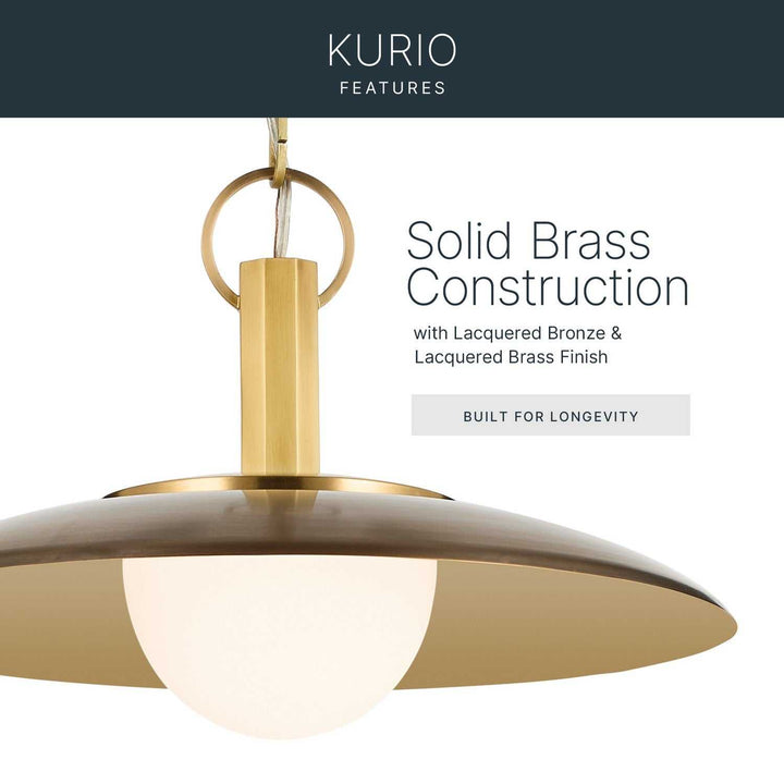 Kurio LED Pendant in Lacquered Bronze Kichler Canada