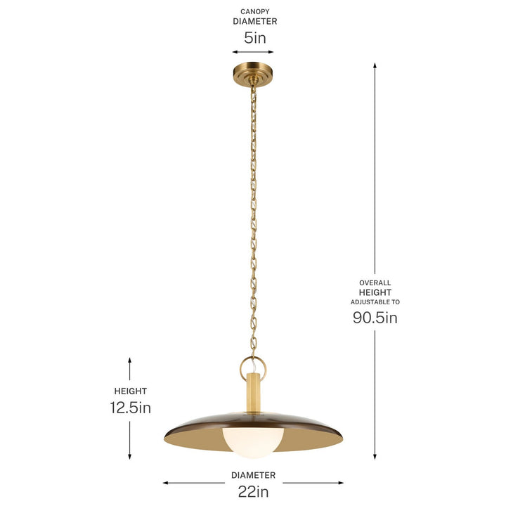 Kurio LED Pendant in Lacquered Bronze Kichler Canada