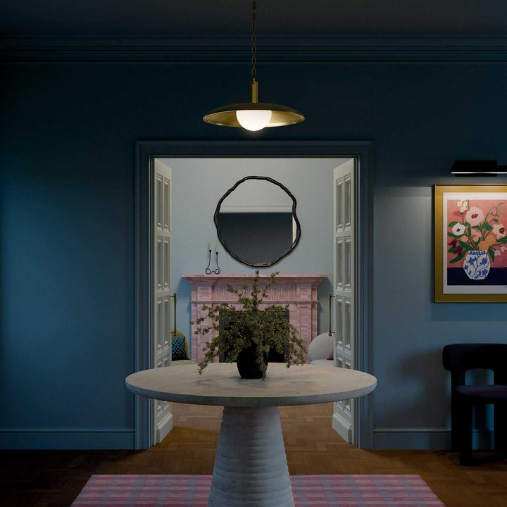 Kurio LED Pendant in Lacquered Brass Kichler Canada