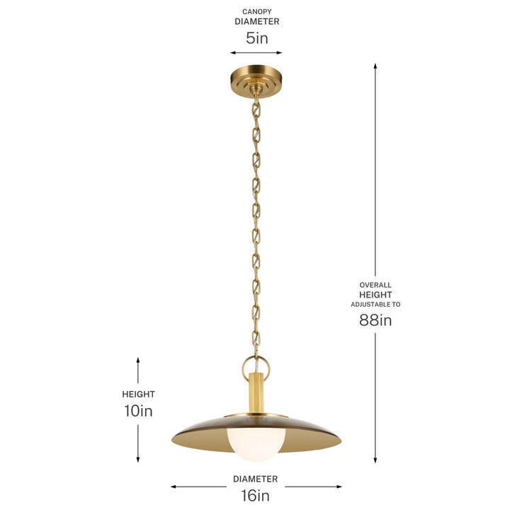 Kurio LED Pendant in Lacquered Bronze Kichler Canada