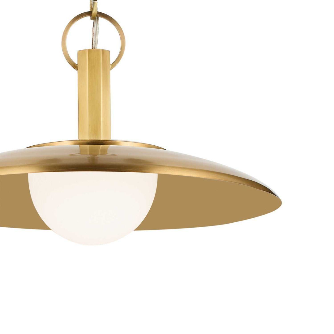 Kurio LED Pendant in Lacquered Brass Kichler Canada