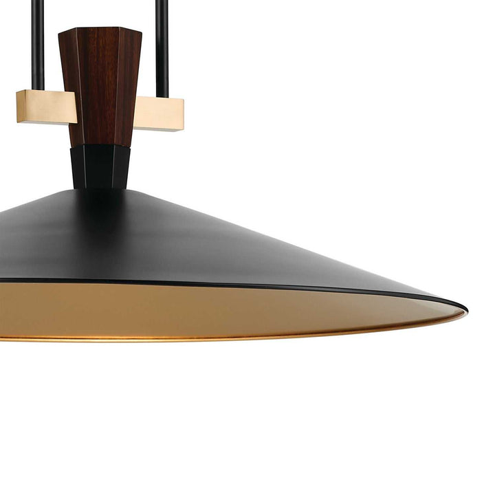 Tenon LED Pendant in Black Kichler Canada