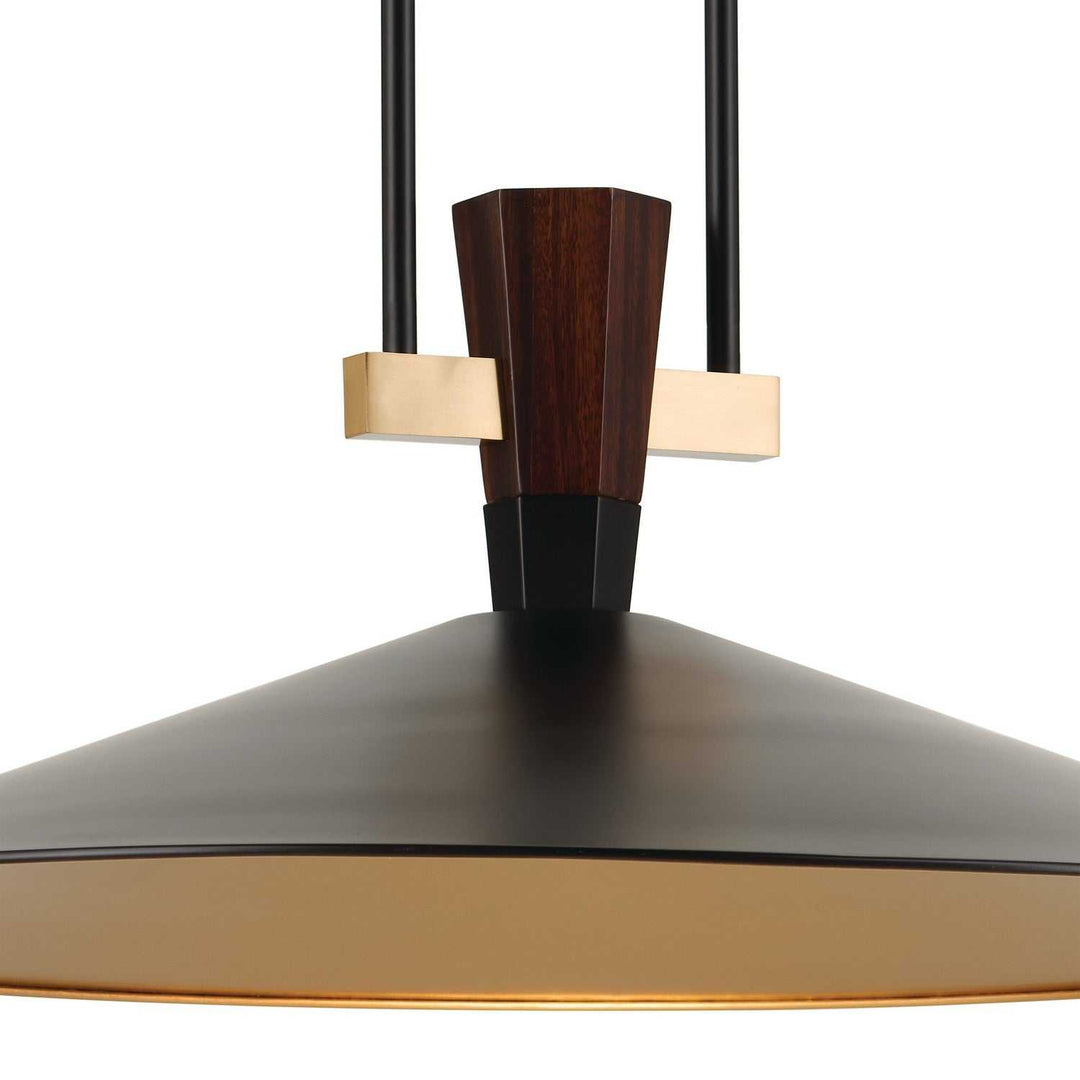 Tenon LED Pendant in Black Kichler Canada