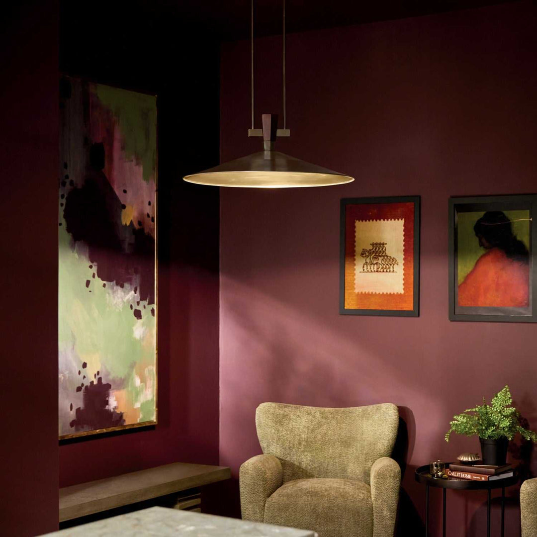 Tenon LED Pendant in Lacquered Bronze Kichler Canada