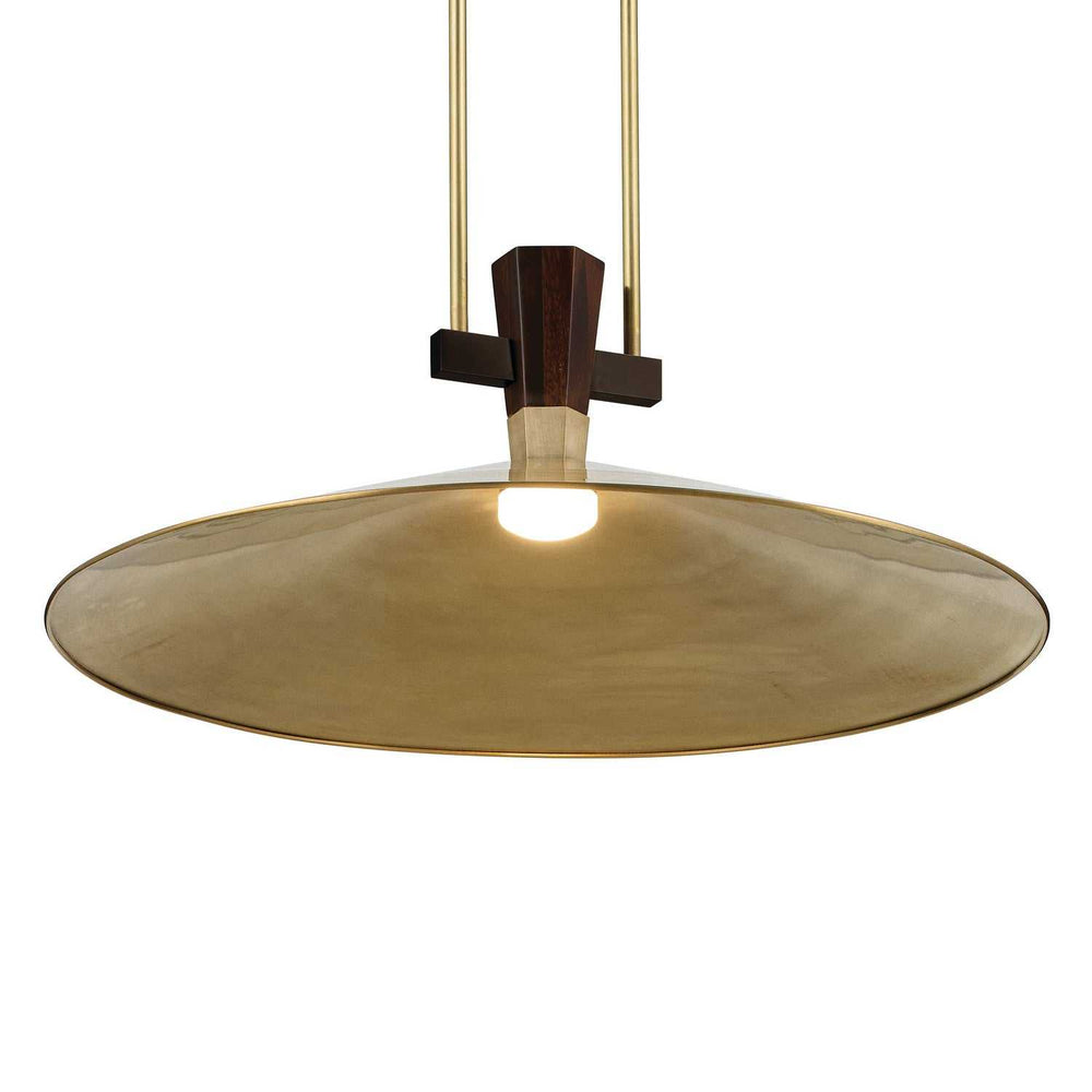 Tenon LED Pendant in Lacquered Brass Kichler Canada