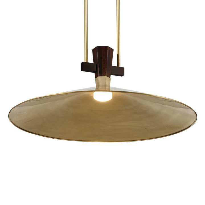 Tenon LED Pendant in Lacquered Brass Kichler Canada