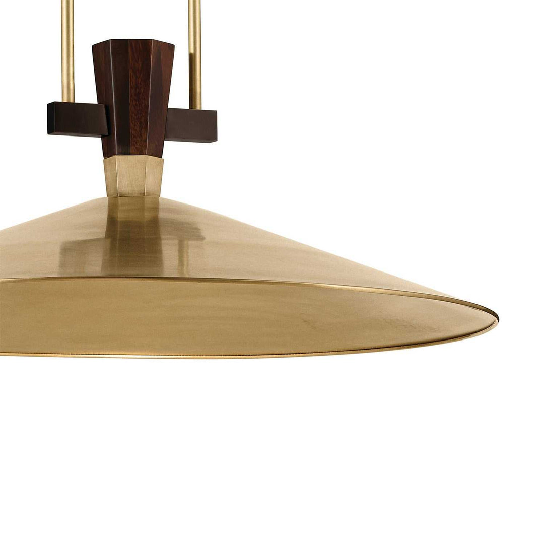 Tenon LED Pendant in Lacquered Brass Kichler Canada