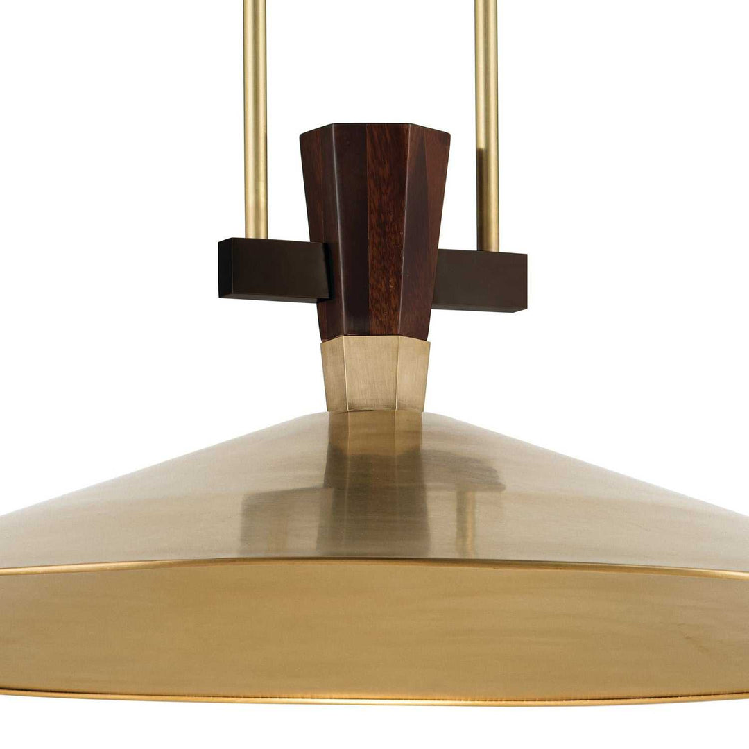 Tenon LED Pendant in Lacquered Brass Kichler Canada