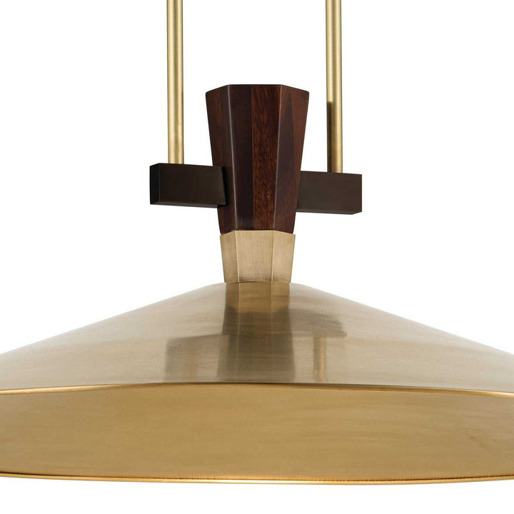 Tenon LED Pendant in Lacquered Brass Kichler Canada