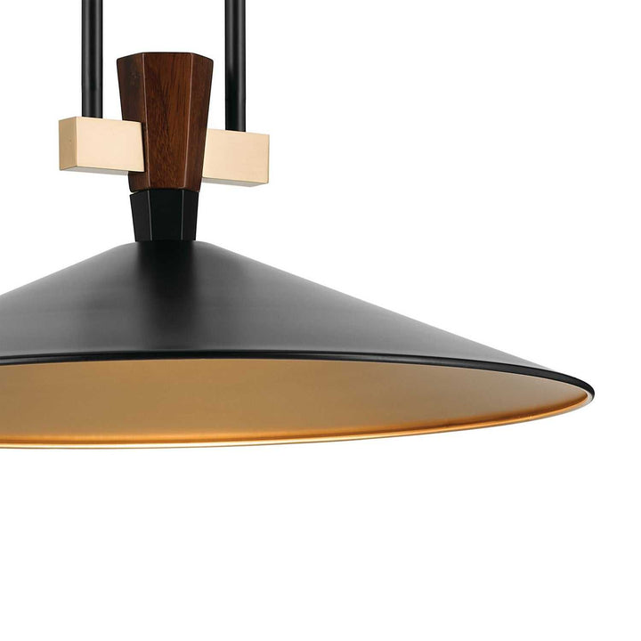 Tenon LED Pendant in Black Kichler Canada
