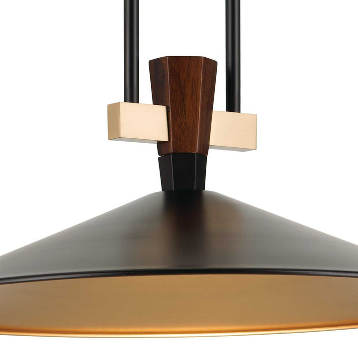 Tenon LED Pendant in Black Kichler Canada