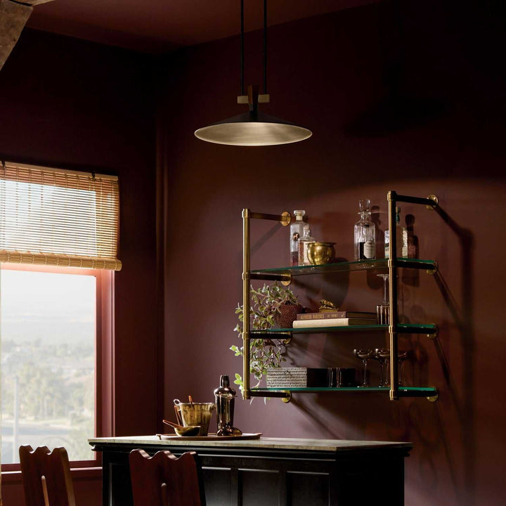 Tenon LED Pendant in Black Kichler Canada