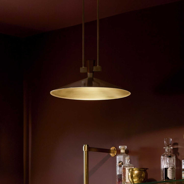 Tenon LED Pendant in Lacquered Bronze Kichler Canada