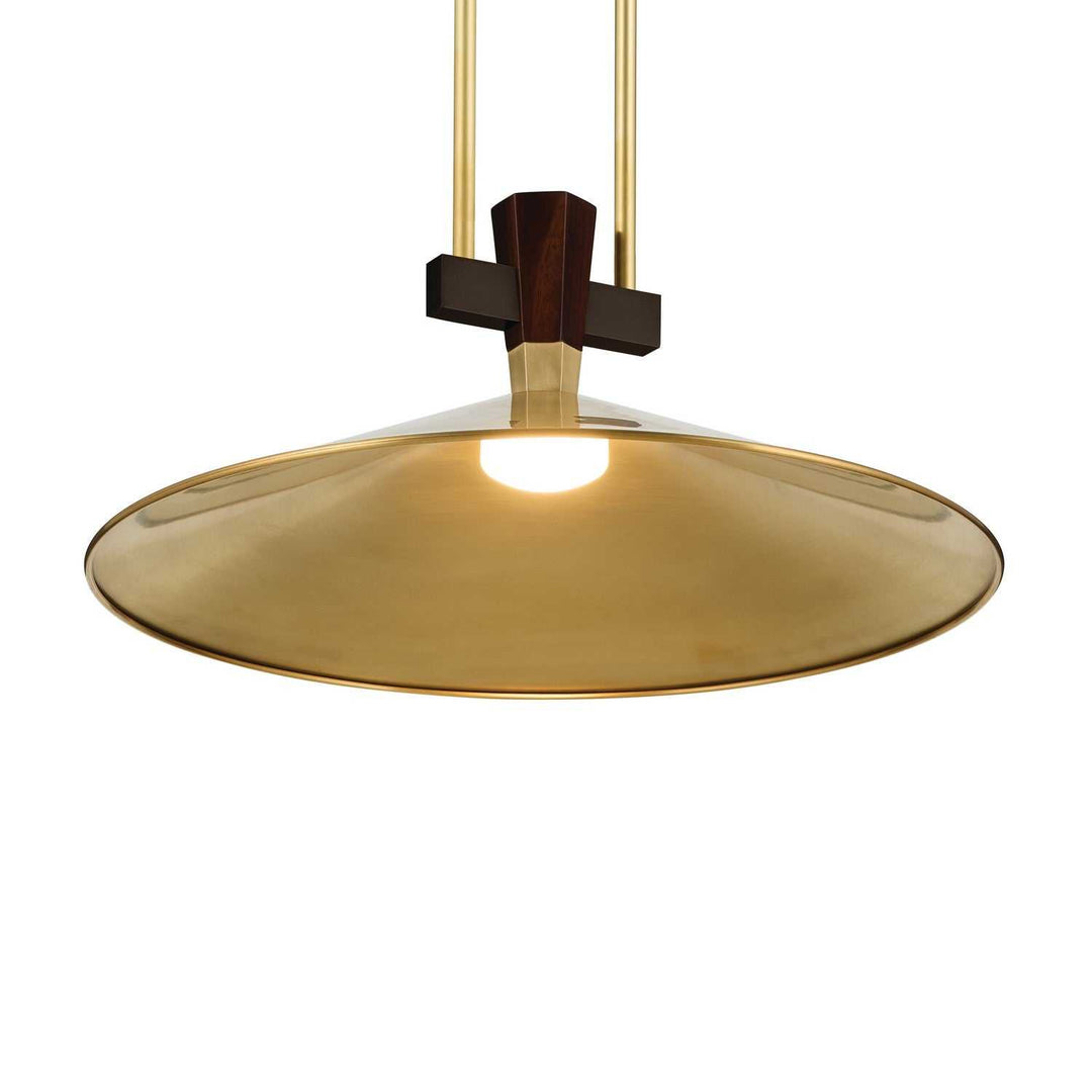 Tenon LED Pendant in Lacquered Brass Kichler Canada