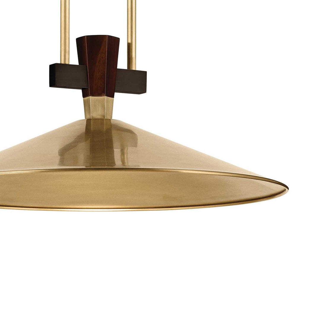 Tenon LED Pendant in Lacquered Brass Kichler Canada