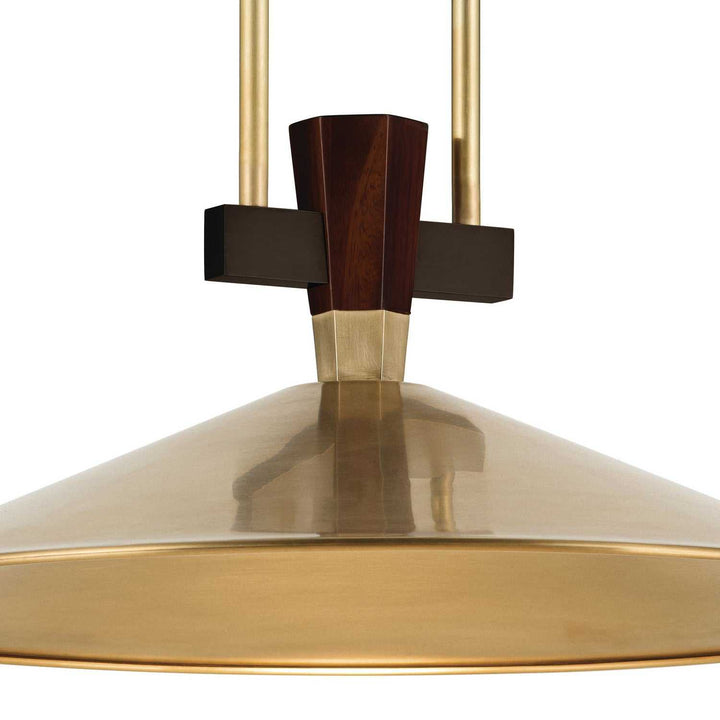 Tenon LED Pendant in Lacquered Brass Kichler Canada
