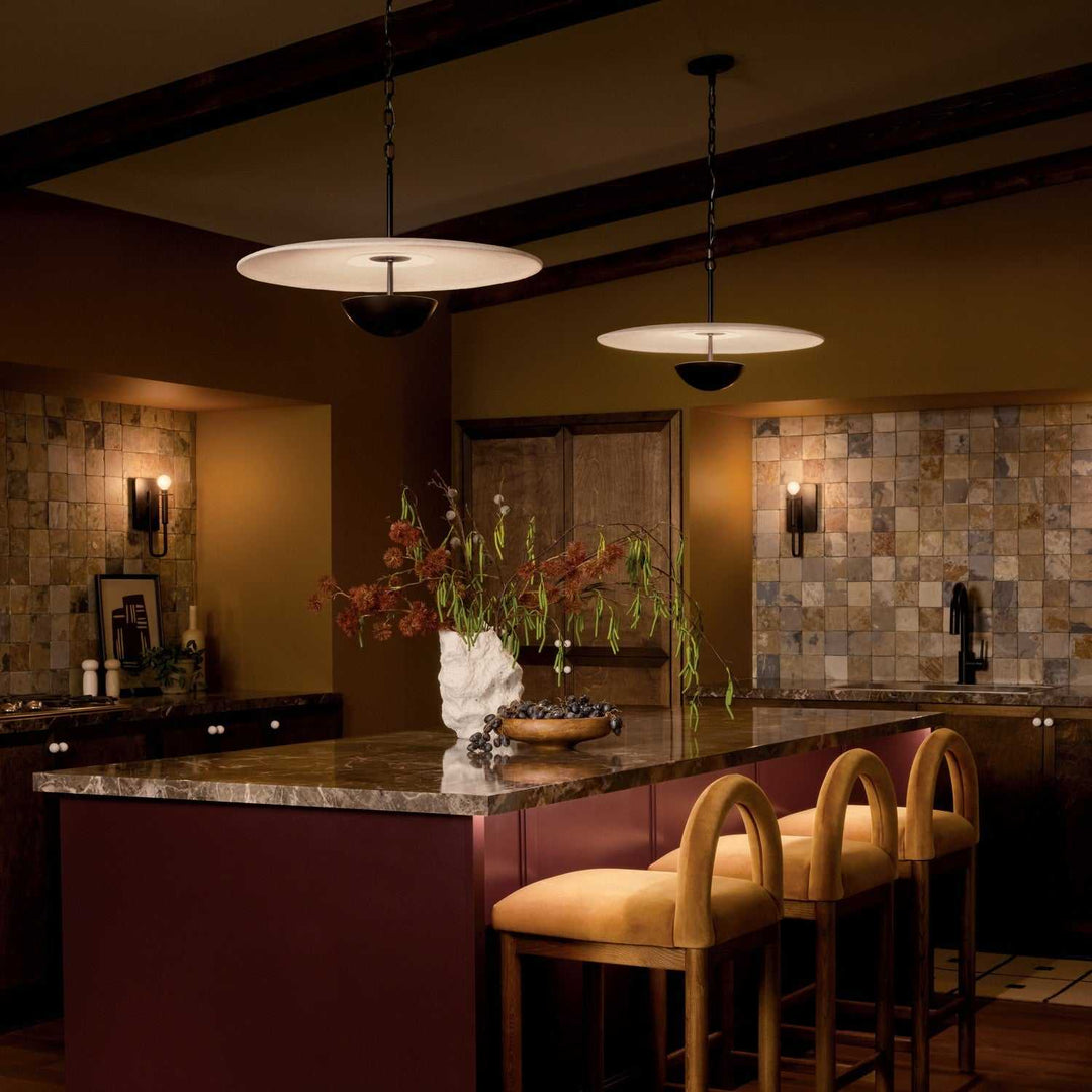 Mikale LED Pendant in Black Kichler Canada