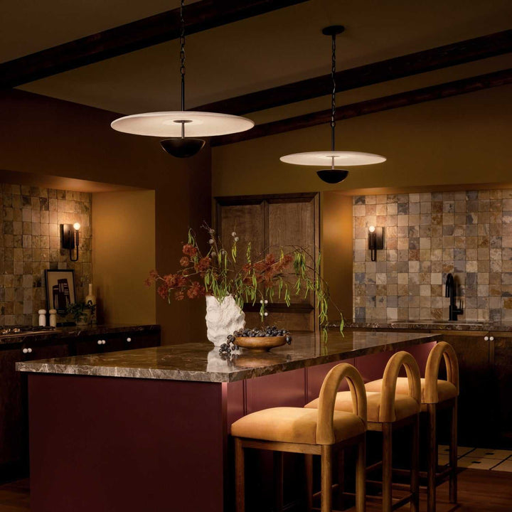 Mikale LED Pendant in Black Kichler Canada