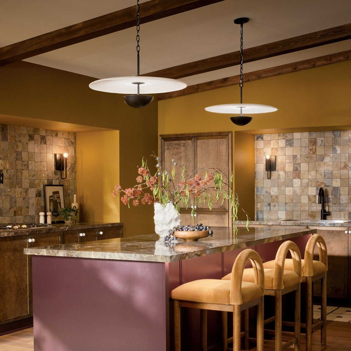 Mikale LED Pendant in Black Kichler Canada
