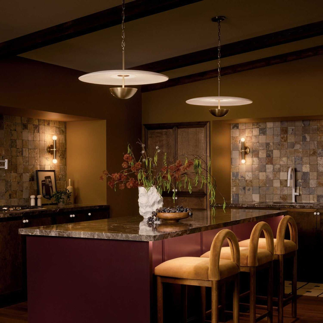 Mikale LED Pendant in Champagne Bronze Kichler Canada