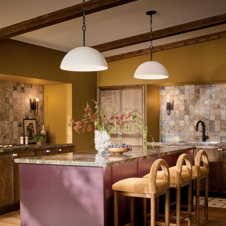 Mikale LED Pendant in Black Kichler Canada