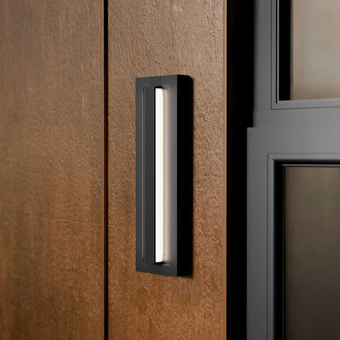 Arik LED Outdoor Wall Mount in Black Kichler Canada