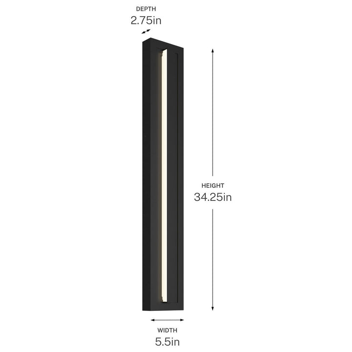 Kichler Canada - 59171BKLED - LED Outdoor Wall Mount - Arik - Black