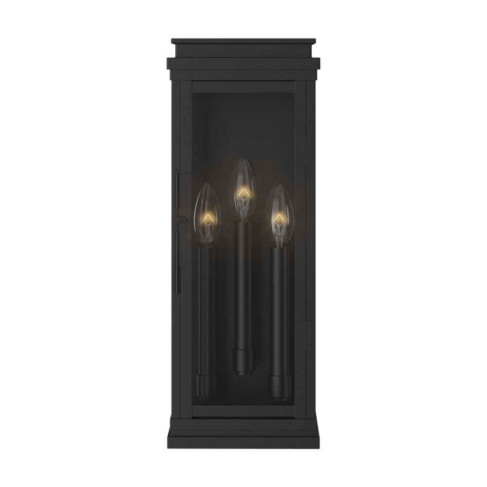 Lundon Three Light Outdoor Wall Mount in Black Kichler Canada